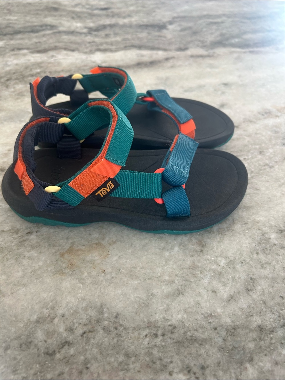 Teva Kids' Teal & Orange Strappy Sandals size 13